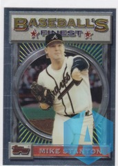 1993 Topps Finest #176 Mike Stanton Braves